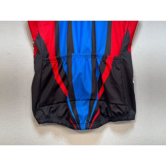 Biemme AMD Shimano Specialized Sleeveless Cycling Vest Mens Sports Blue Zip Up - Picture 10 of 11